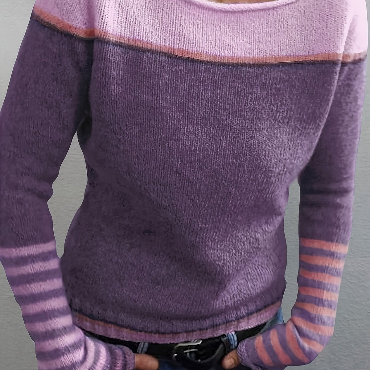 Women's Knit Jumper - Purple