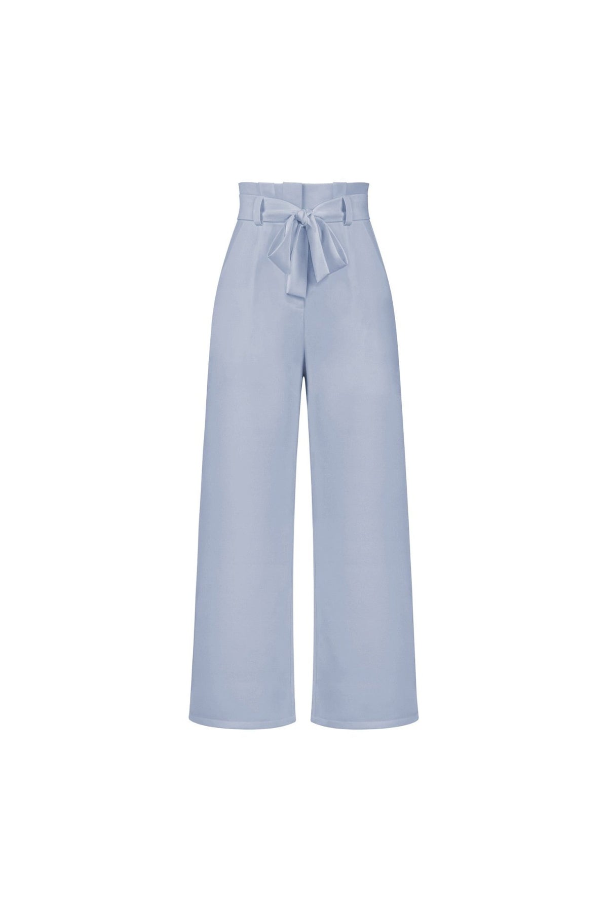 Women's High-Waisted Pleated Wide-Leg Trousers