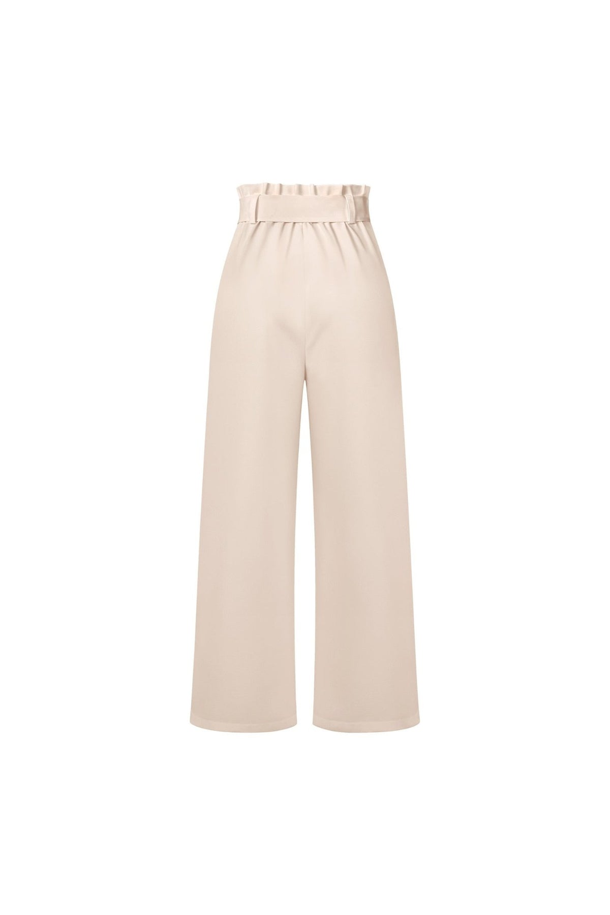 Women's High-Waisted Pleated Wide-Leg Trousers
