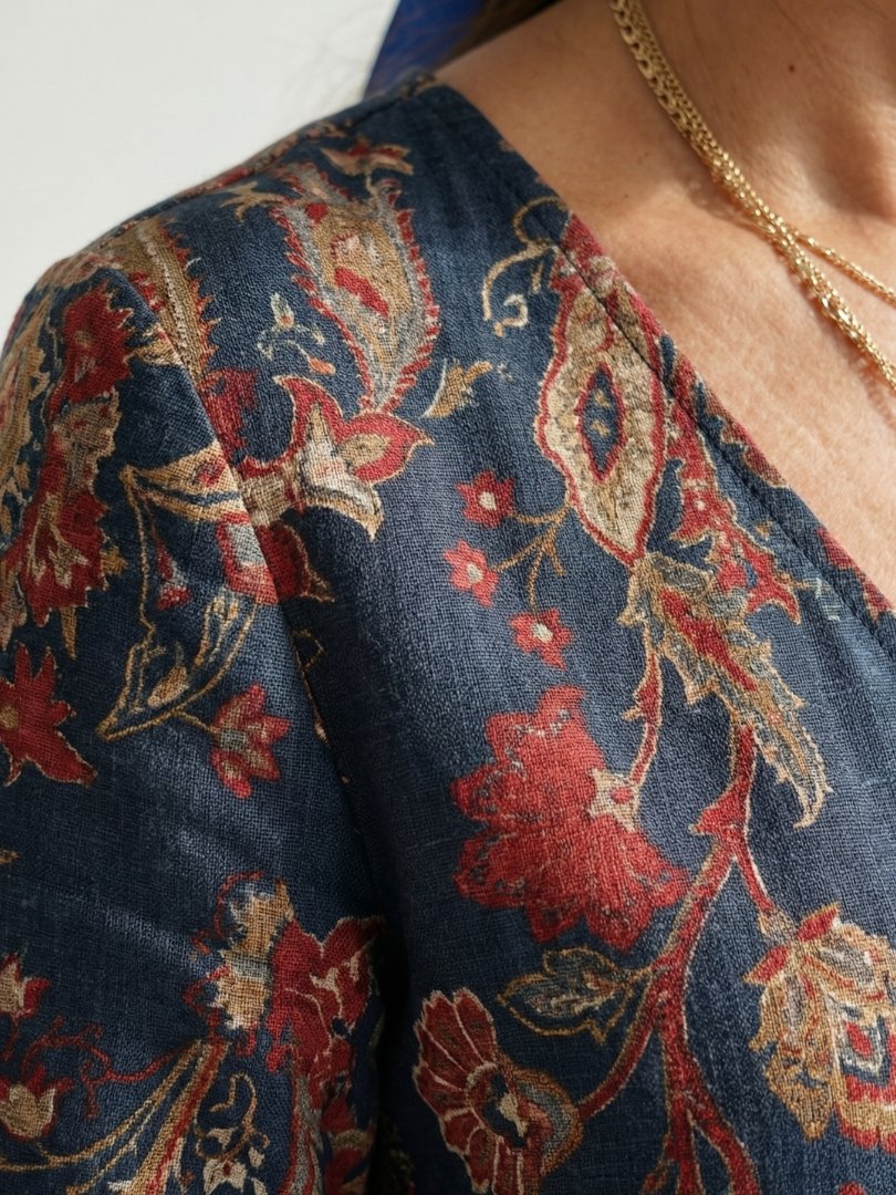 Women's Paisley Midi Dress