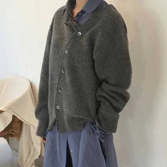 Women's Oversized Knit Wool Cardigan