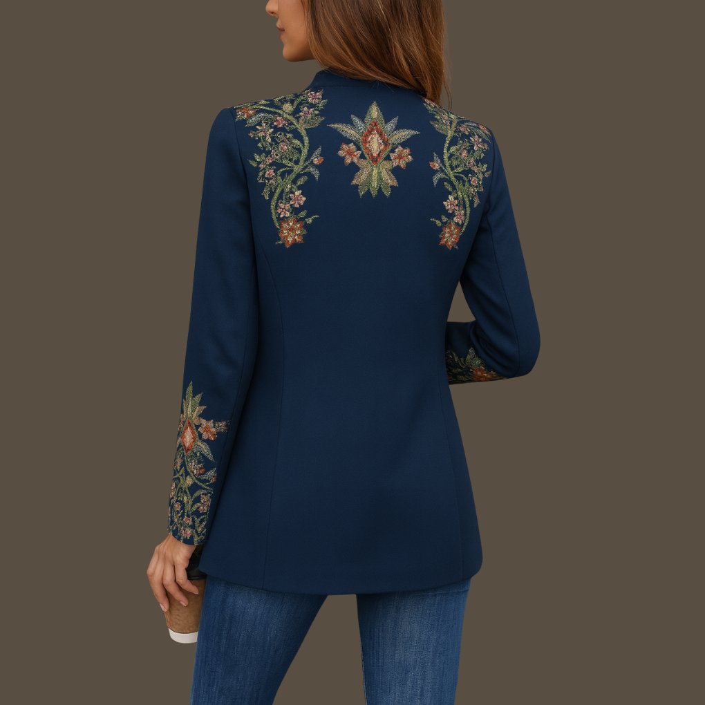 Women's Slim Floral Blazer