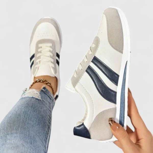 Women's Lace-Up Leather Trainers