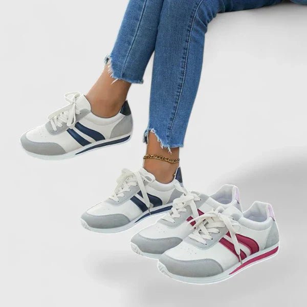 Women's Lace-Up Leather Trainers