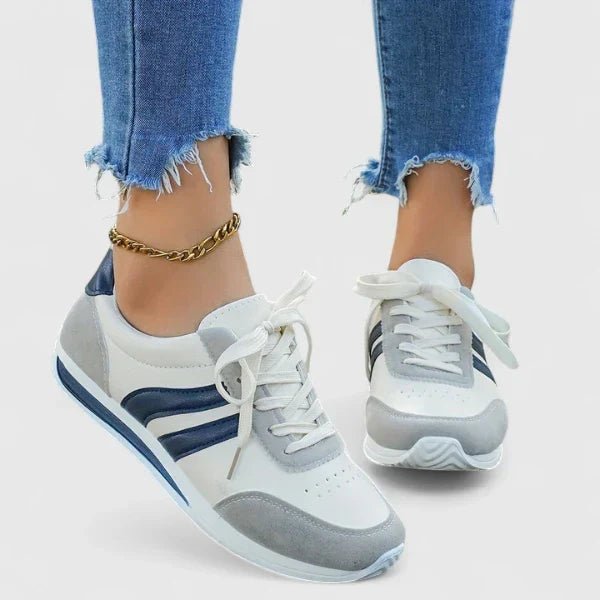Women's Lace-Up Leather Trainers