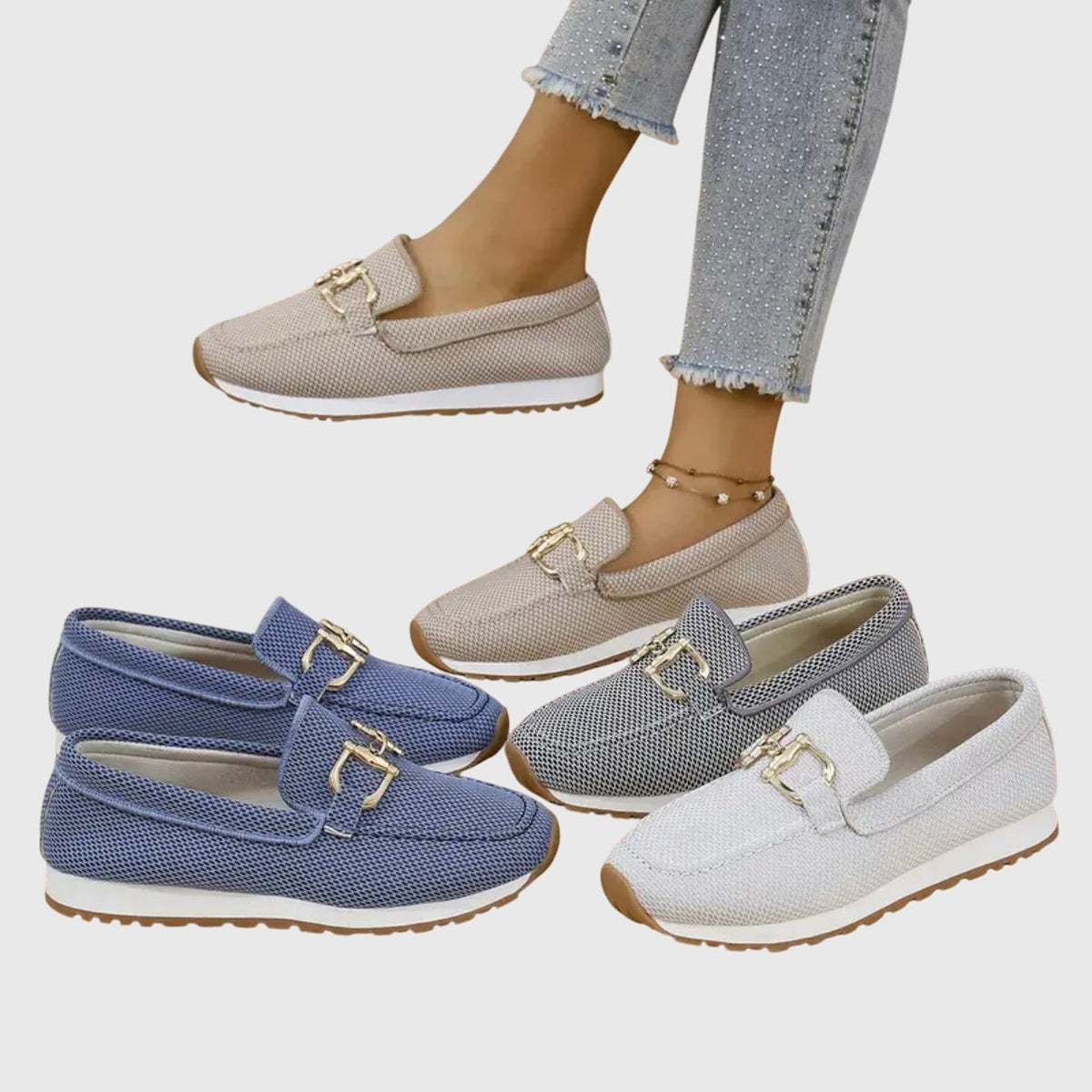 Women's Knit Platform Slip-On Trainers