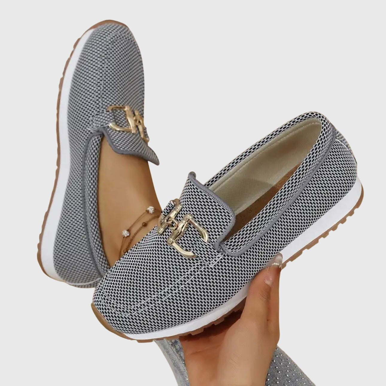 Women's Knit Platform Slip-On Trainers