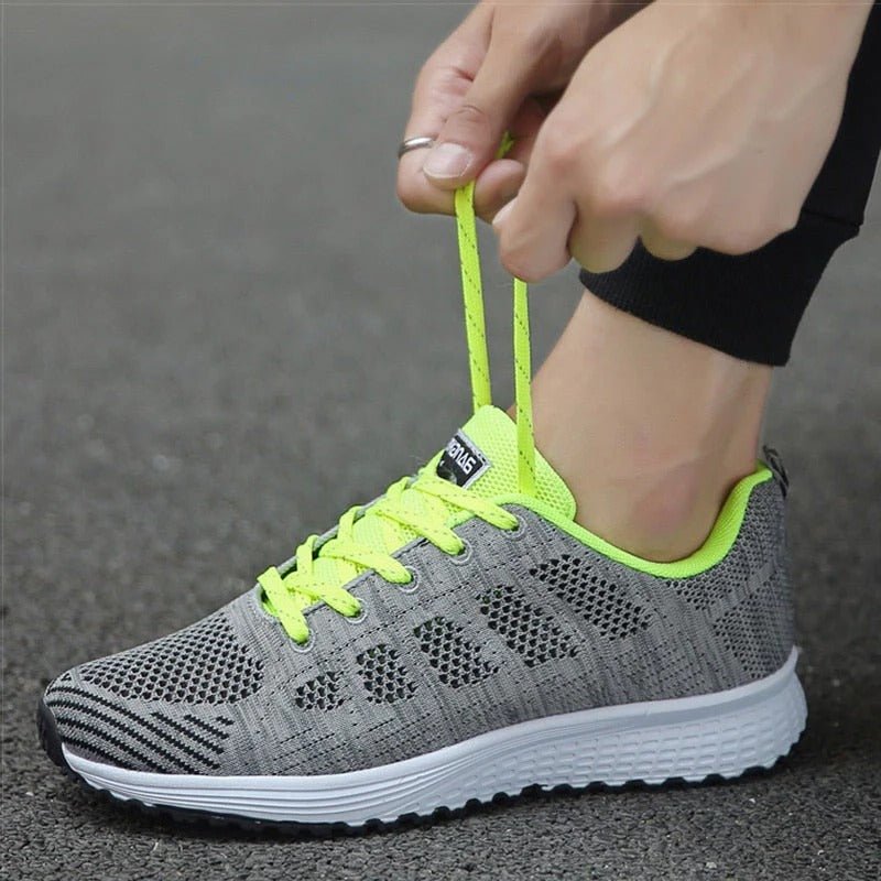Women's Knit Running Lace-Up Trainers