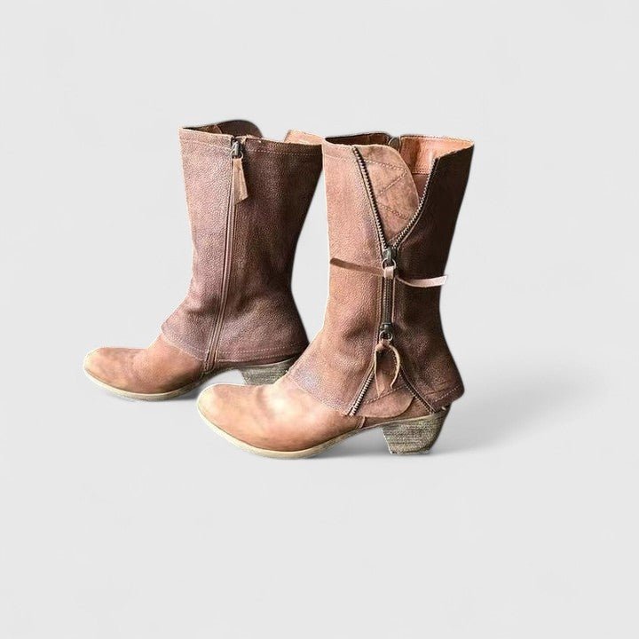 Women's Leather Slouch Boots