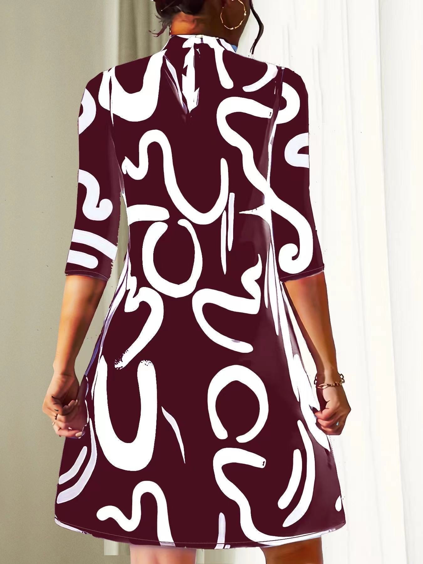 Women's Black Mini Shift Dress