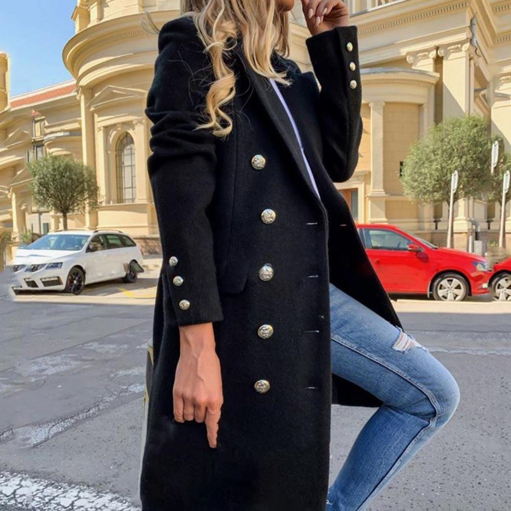 Women's Straight Longline Wool Coat