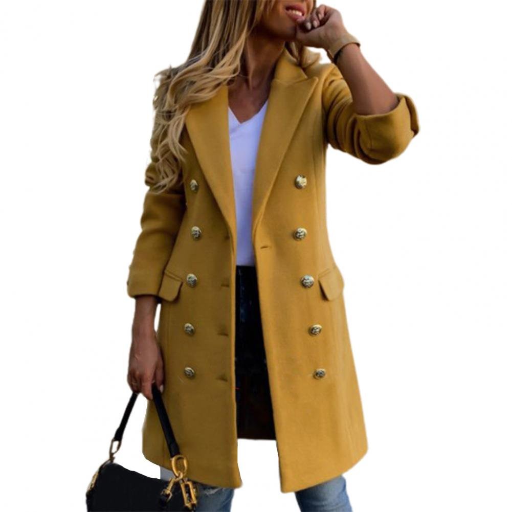 Women's Straight Longline Wool Coat