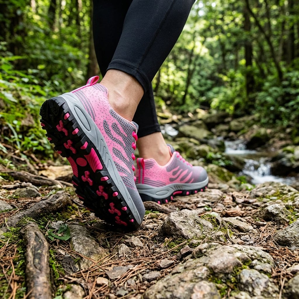 Women's Trail Knit Lace-Up Running Trainers