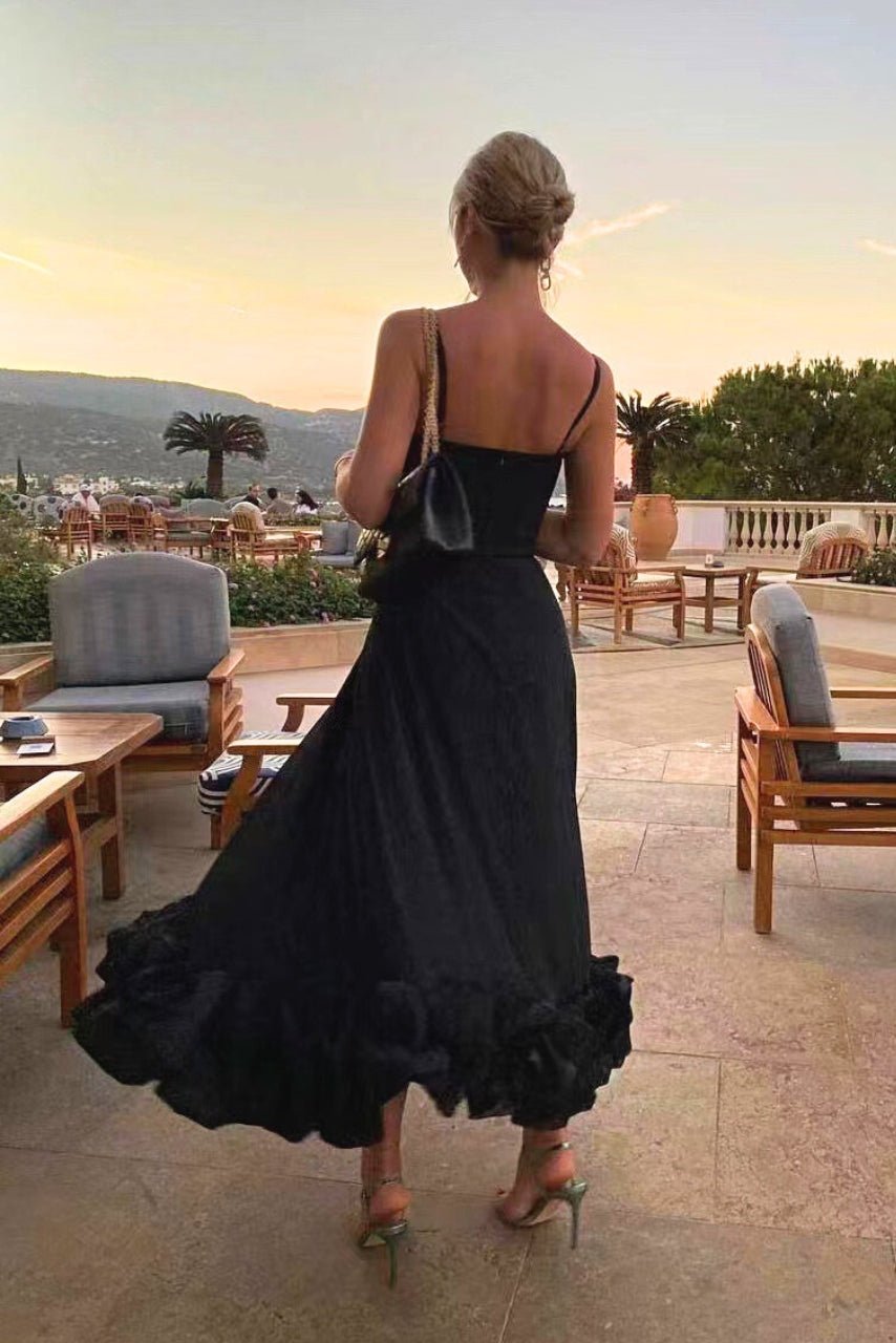 Women's Party Satin Midi Dress