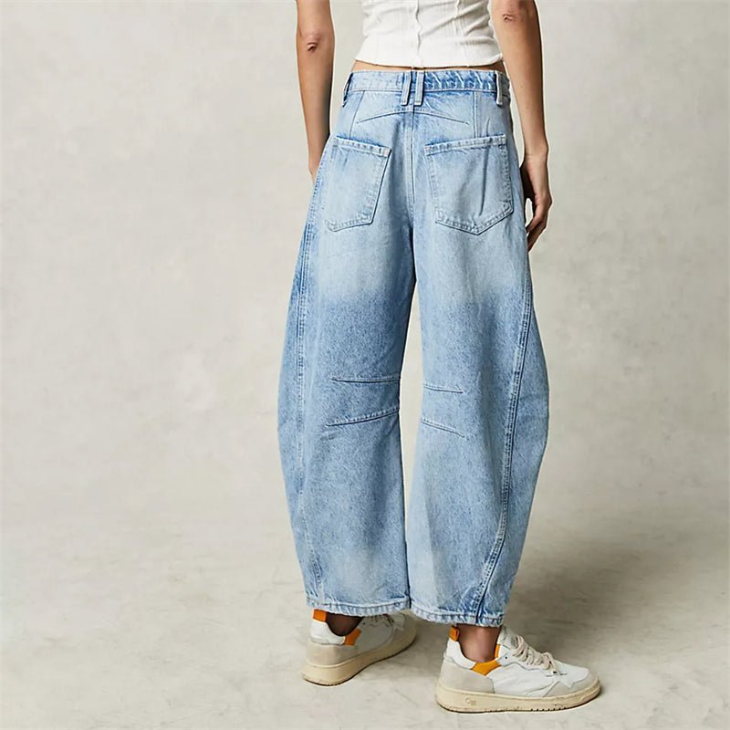 Women's High-Waisted Barrel Jeans