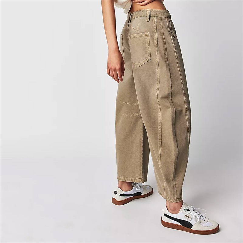 Women's High-Waisted Barrel Jeans
