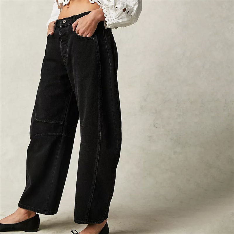 Women's High-Waisted Barrel Jeans