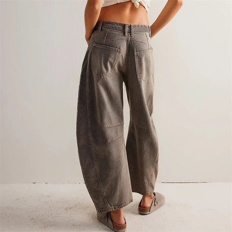 Women's High-Waisted Barrel Jeans