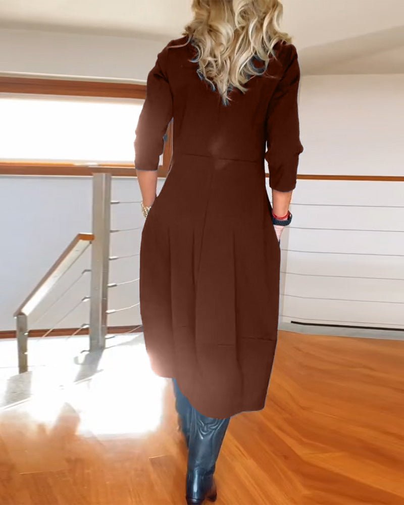 Women's Oversized Knit Midi Dress