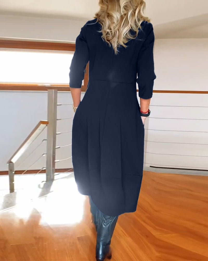 Women's Oversized Knit Midi Dress