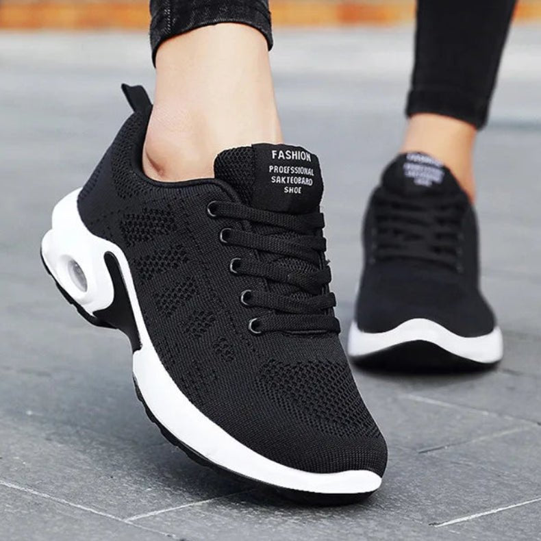 Women's Color-Block Knit Lace-Up Running Trainers