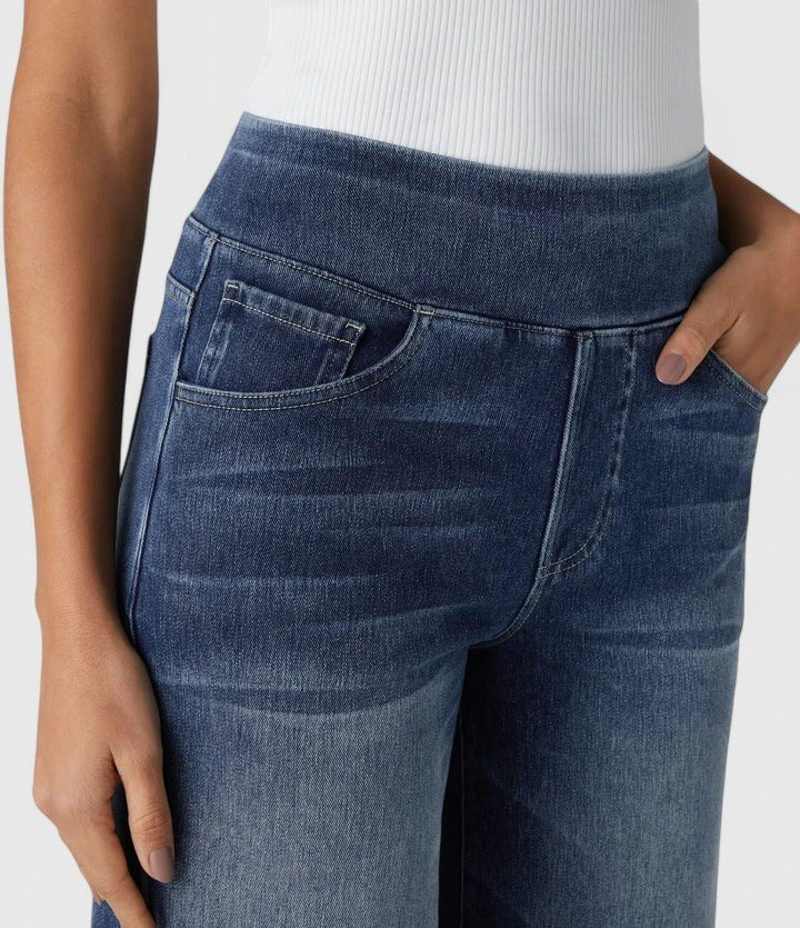 Women's High-Waisted Wide-Leg Jeans