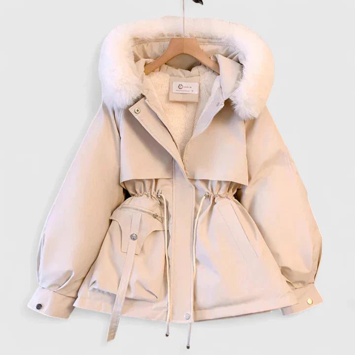 Women's Oversized Fur Hooded Teddy Parka - White
