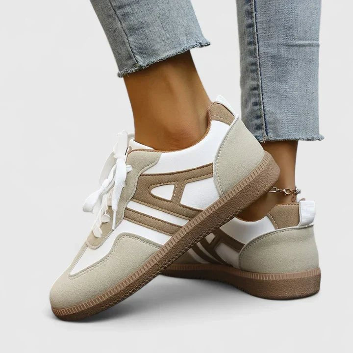 Women's Retro Low-Top Suede Lace-Up Trainers