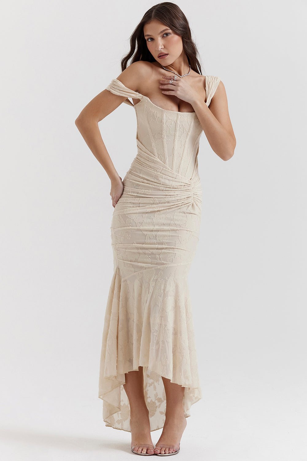 Women's Floral Bodycon Party Gown