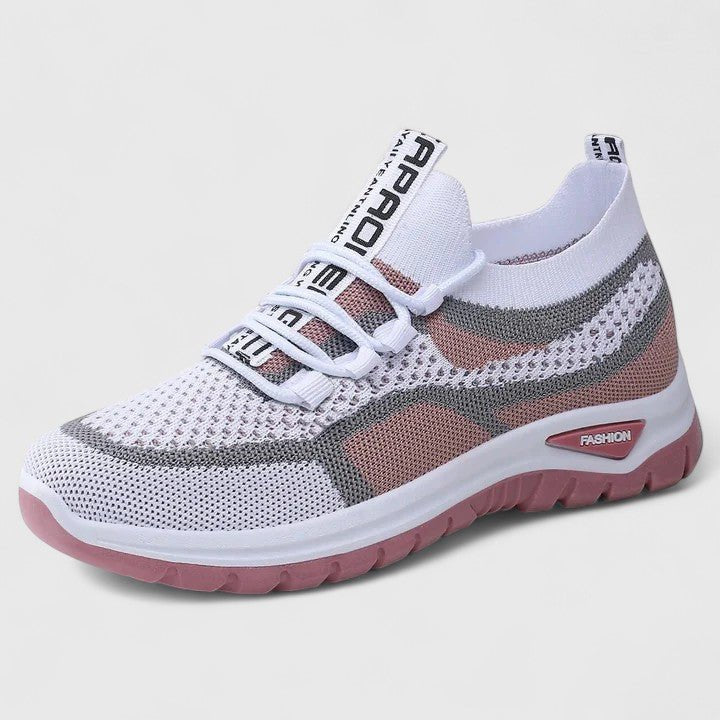 Women's Knit Slip-On Trainers - Pink