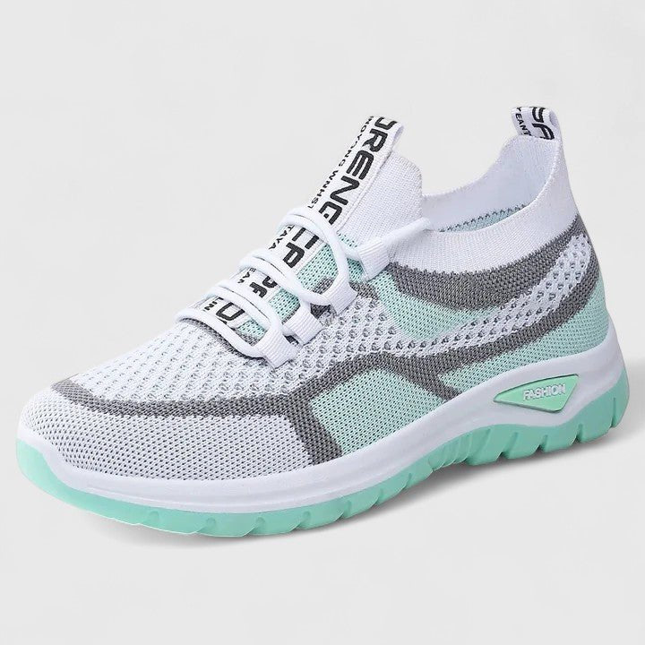 Women's Knit Slip-On Trainers - Green