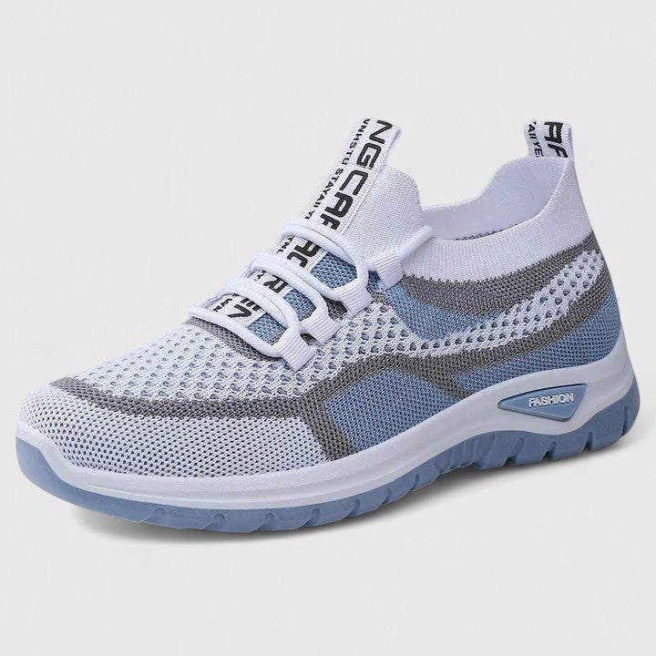 Women's Knit Slip-On Trainers - Blue