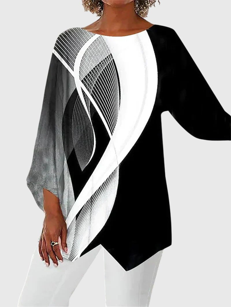 Women's Sequin Long Sleeve Tunic Top - Style 4