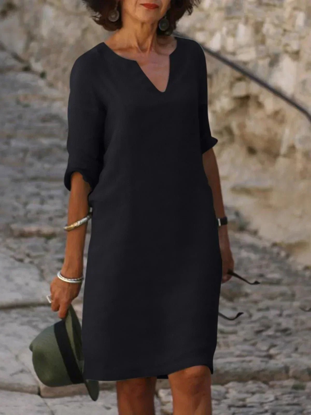 Women's Black Shift Dress