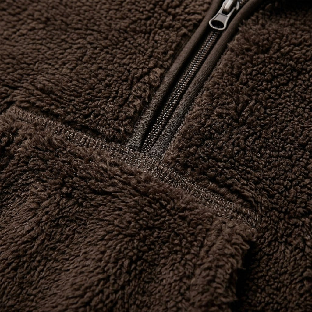 Women's Sherpa Fleece Half-Zip Jumper