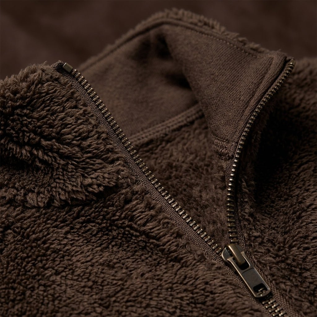 Women's Sherpa Fleece Half-Zip Jumper