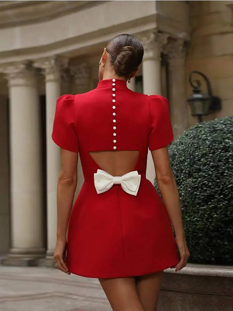 Women's Cocktail Satin Mini Party Dress