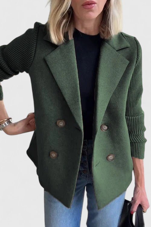 Women's Wool Blazer - Green