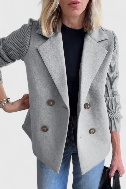 Women's Wool Blazer - Gray