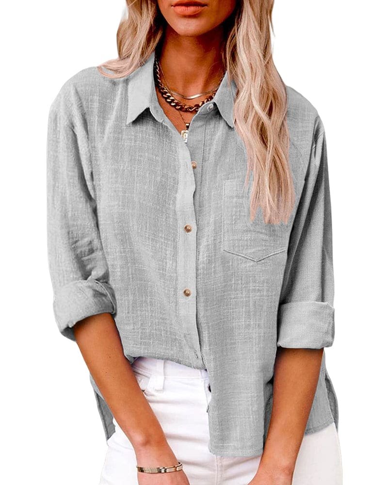 Women's Oversized Shirt - Gray