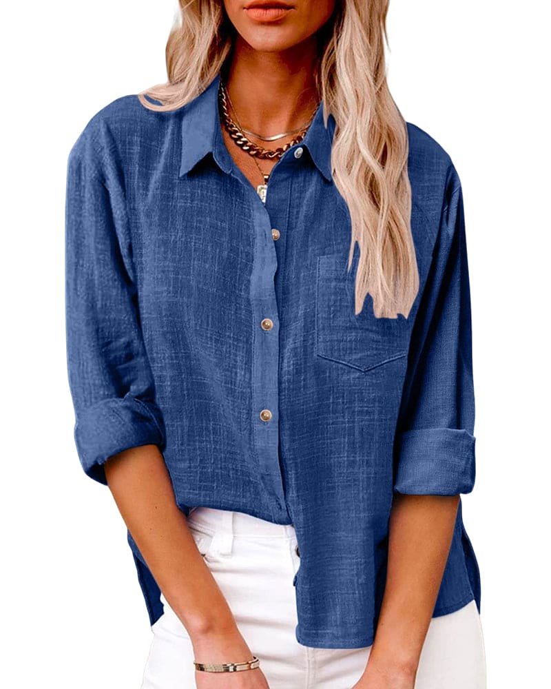 Women's Oversized Shirt - Blue