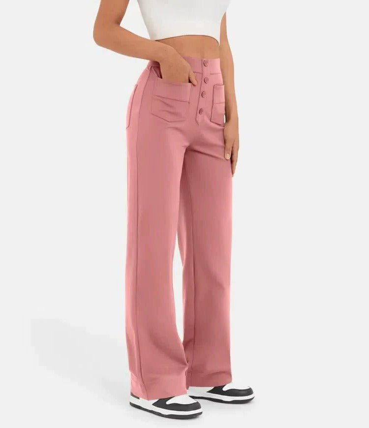 Women's High-Waisted Wide-Leg Trousers