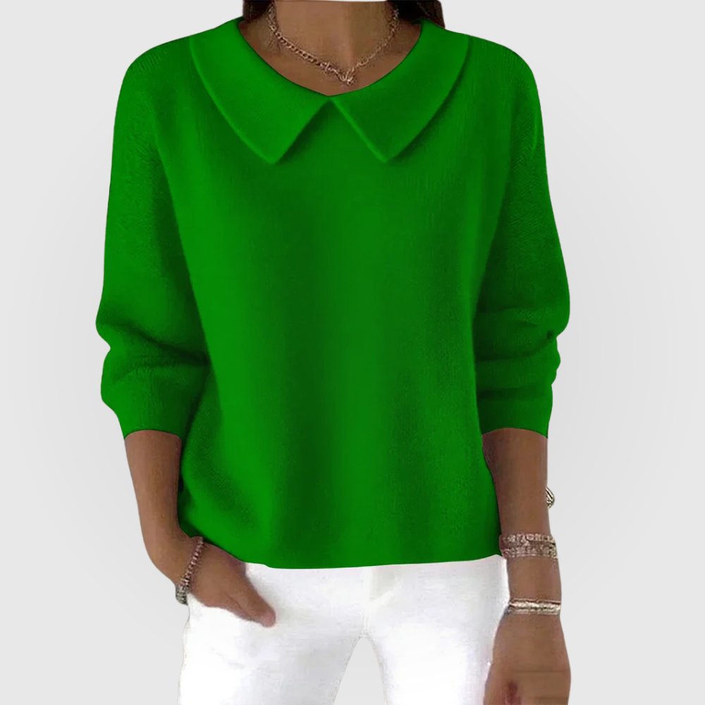 Women's Knit Blouse - Green