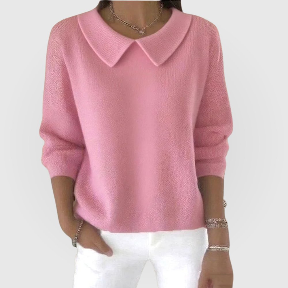 Women's Knit Blouse - Pink