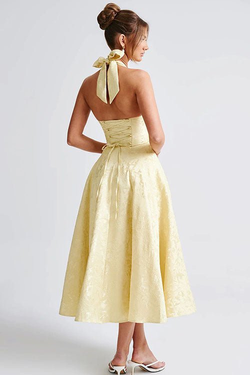 Women's Halter Party Midi Dress