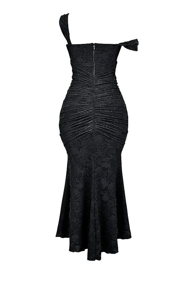 Women's Floral Square Neck Bodycon Party Dress
