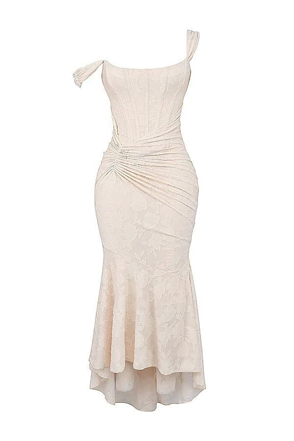 Women's Floral Square Neck Bodycon Party Dress