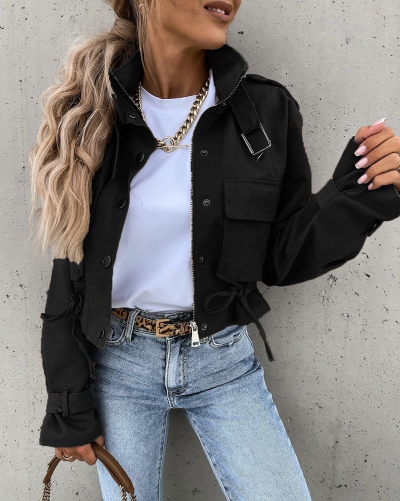Women's Cropped Utility Jacket