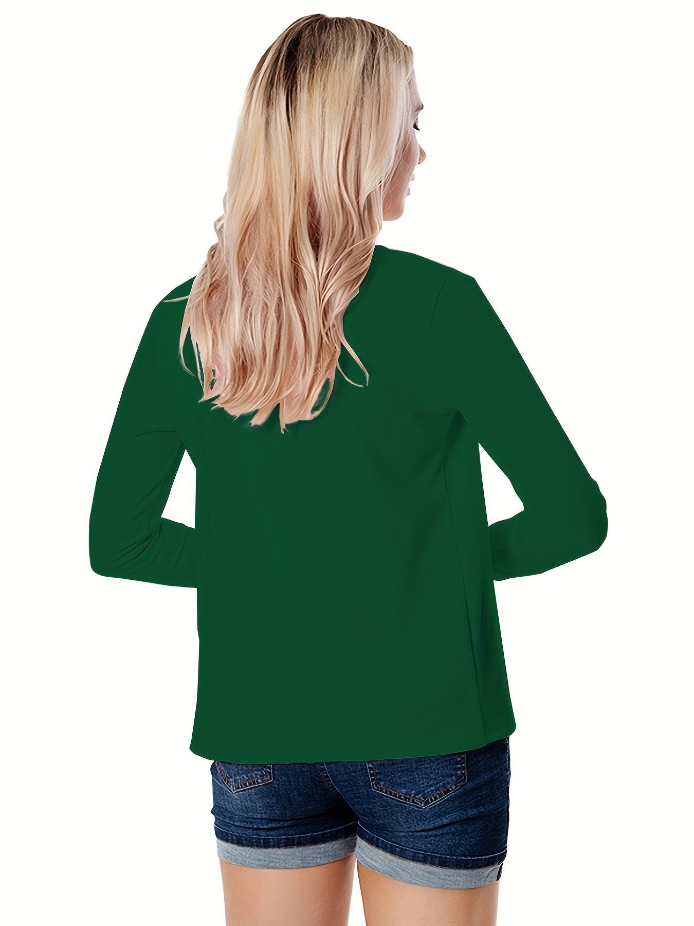 Women's Ponte Knit Open-Front Blazer - Green