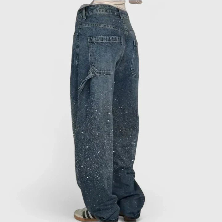 Women's High-Waisted Wide-Leg Baggy Jeans